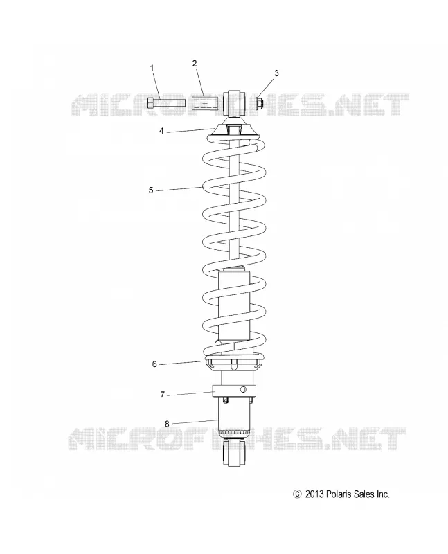 SUSPENSION, AMORTISSEUR ARRIERE TRACK (7043994)