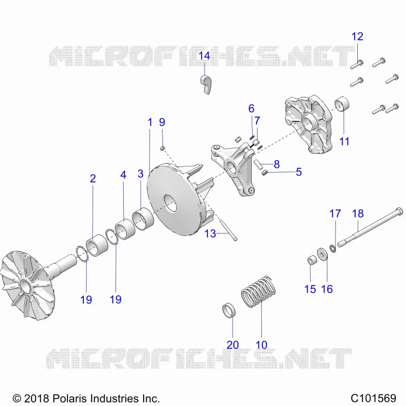 SYSTÃˆME DE TRANSMISSION, PRIMARY CLUTCH