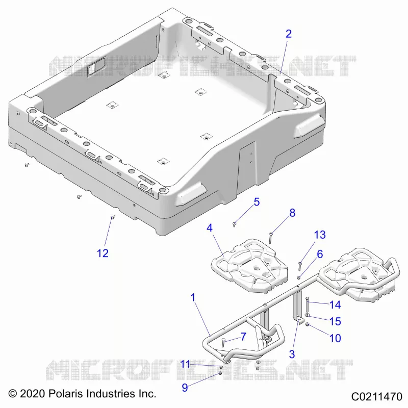 CARROSSERIE ARRIERE RACK AND BOX SIDE RAILS