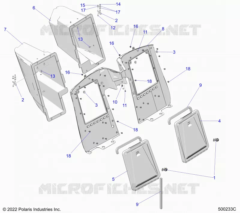 CARROSSERIE ARRIERE STORAGE COMPARTMENTS