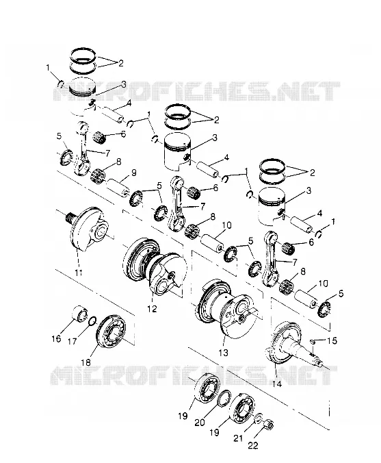VILEBREQUIN ET PISTON  SLT 750 B954170 (4930563056C002)