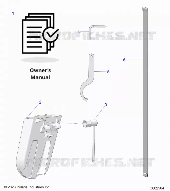 REFERENCES, MANUEL DU PROPRIETAIRE, BELT HOLDER, TOOLS