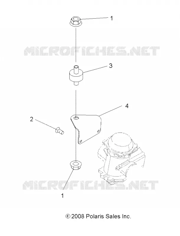 MOTEUR, CARBURATEUR BRACKET