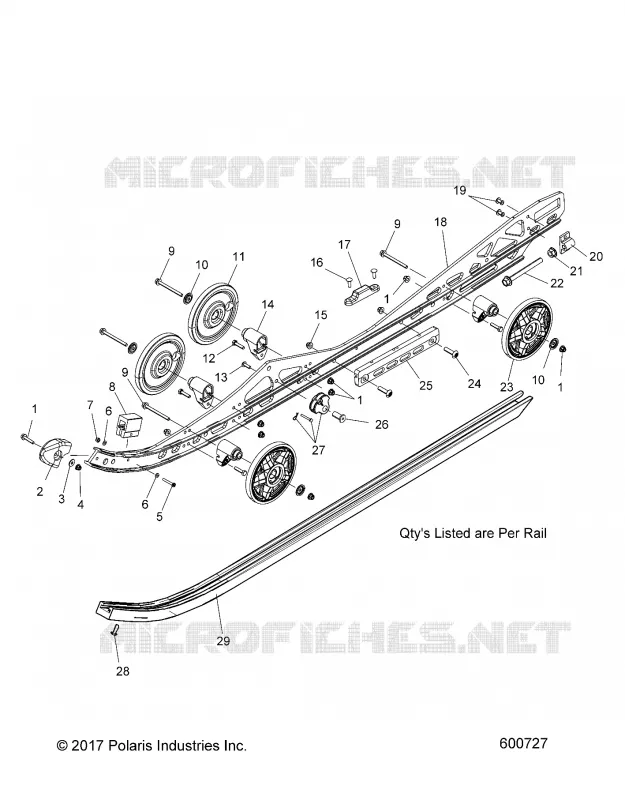 SUSPENSION, FIXATION RAIL