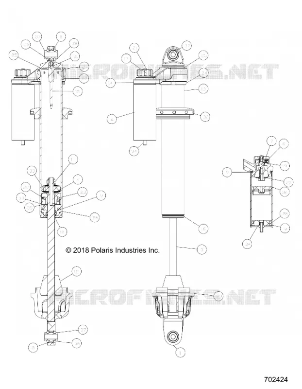 SUSPENSION AVANT SHOCK INTERNALS