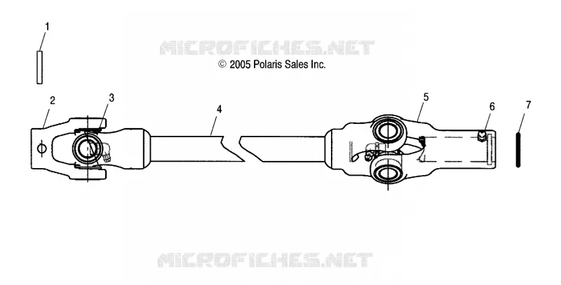 DRIVE TRAIN, FRONT ARBRE DE TRANSMISSION