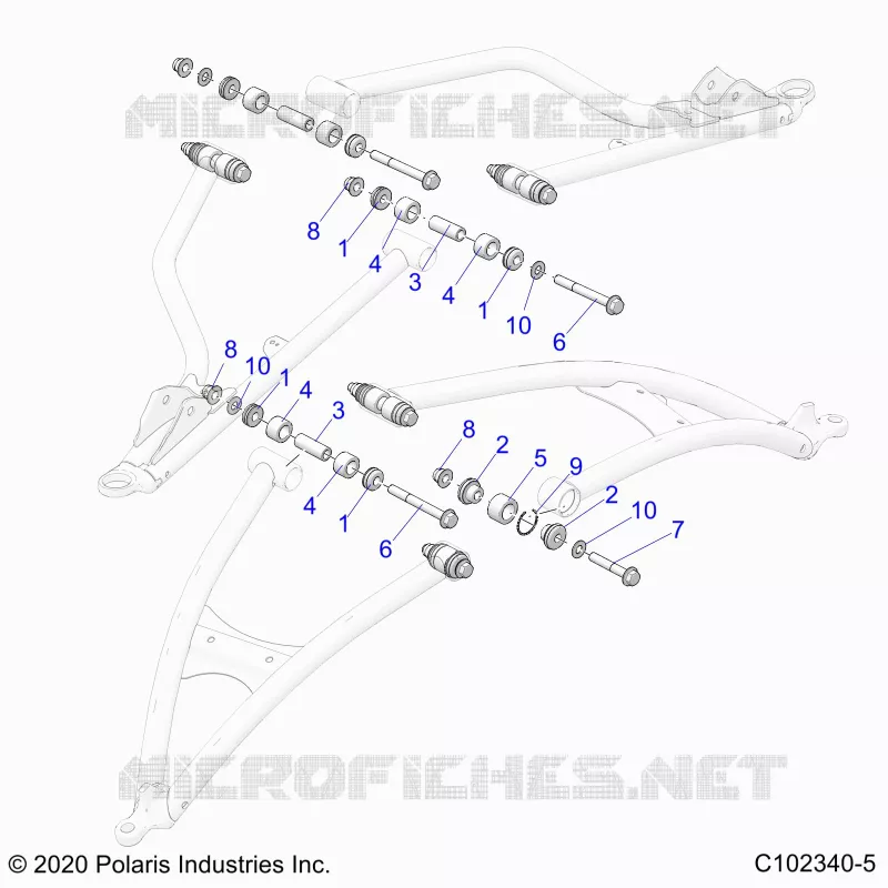 SUSPENSION AVANT A-ARM, MOUNTING