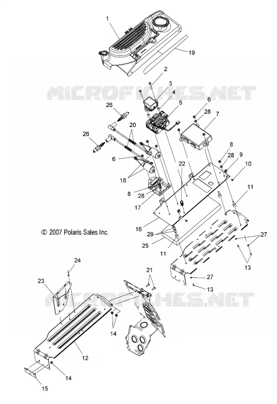 ELECTRICITE, ELECTRICITE PLATE ASM. AND CLUTCHGUARD