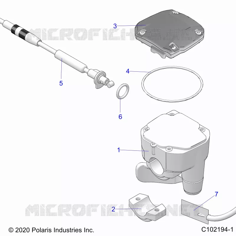 DIRECTION, CONTROLS, THROTTLE ASM. AND CABLE