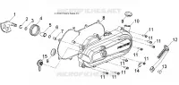 KICK DE DEMARRAGE/CARTERS MOTEUR COVER, LH