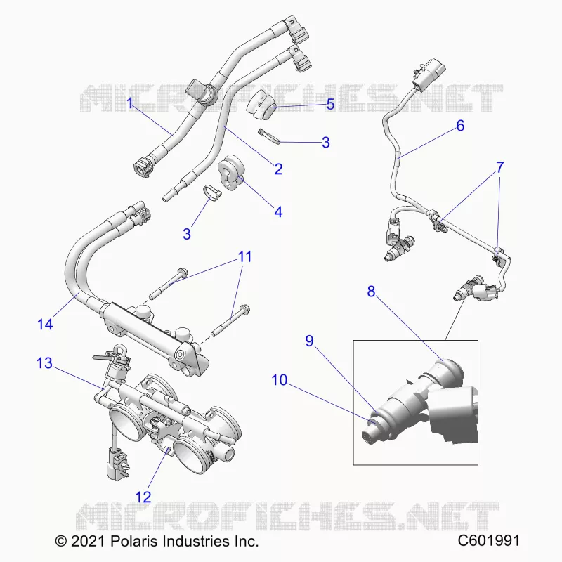 SYSTÃˆME D'ALIMENTATION, RAIL, LINES AND THROTTLE BODY