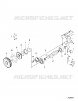 ENGINE, CARBURANT CAMSHAFT AND GOVERNOR SHAFT