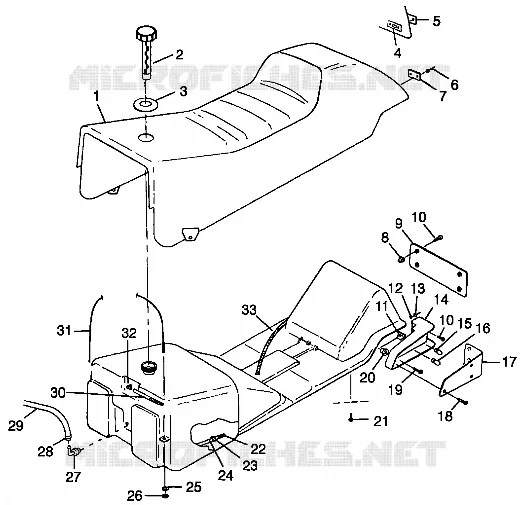 SIEGE ET RESERVOIR XLT SP 0985776 (4942164216A006)