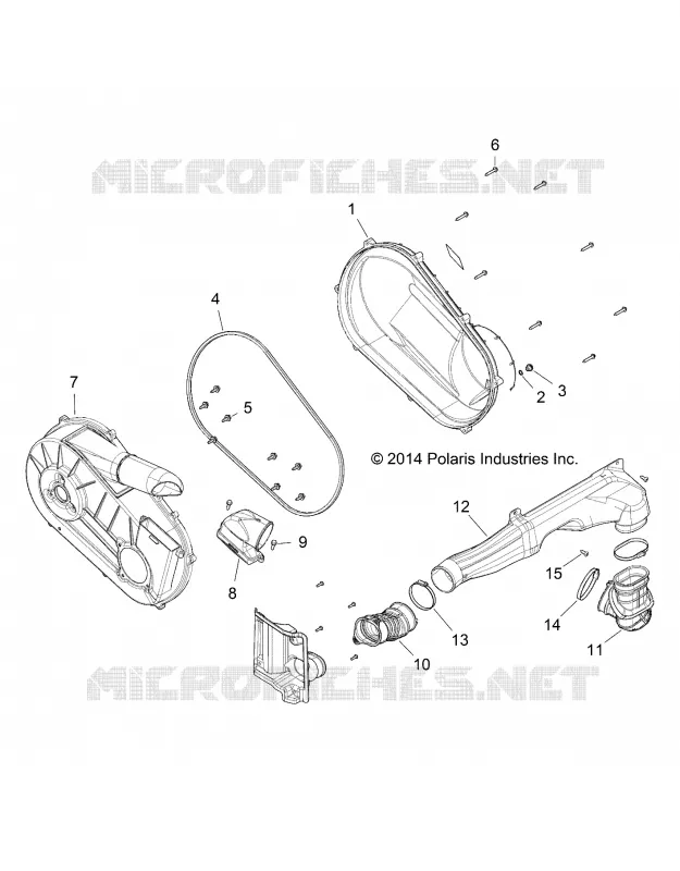 DRIVE TRAIN, COUVERCLE D'EMBRAYAGE AND DUCTING