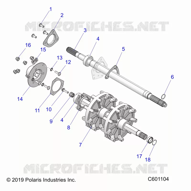 DRIVE TRAIN, JACKSHAFT AND ARBRE DE TRANSMISSION