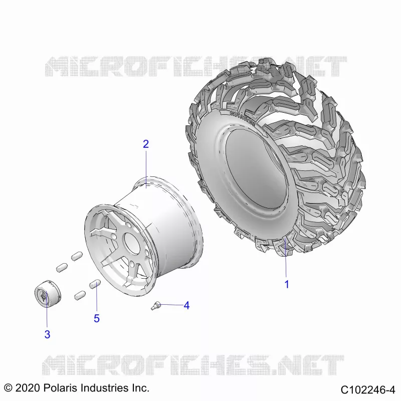 ROUES, REAR TIRE