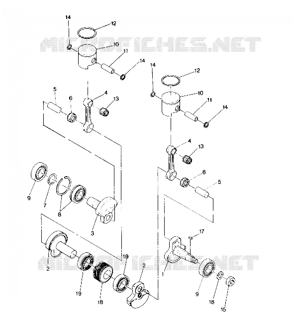 PISTON AND VILEBREQUIN SPRINT E/S (4915431543025A)