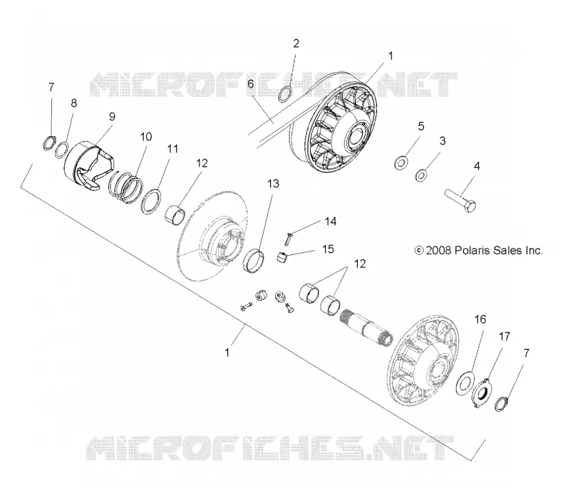 SYSTÈME DE TRANSMISSION, SECONDARY CLUTCH