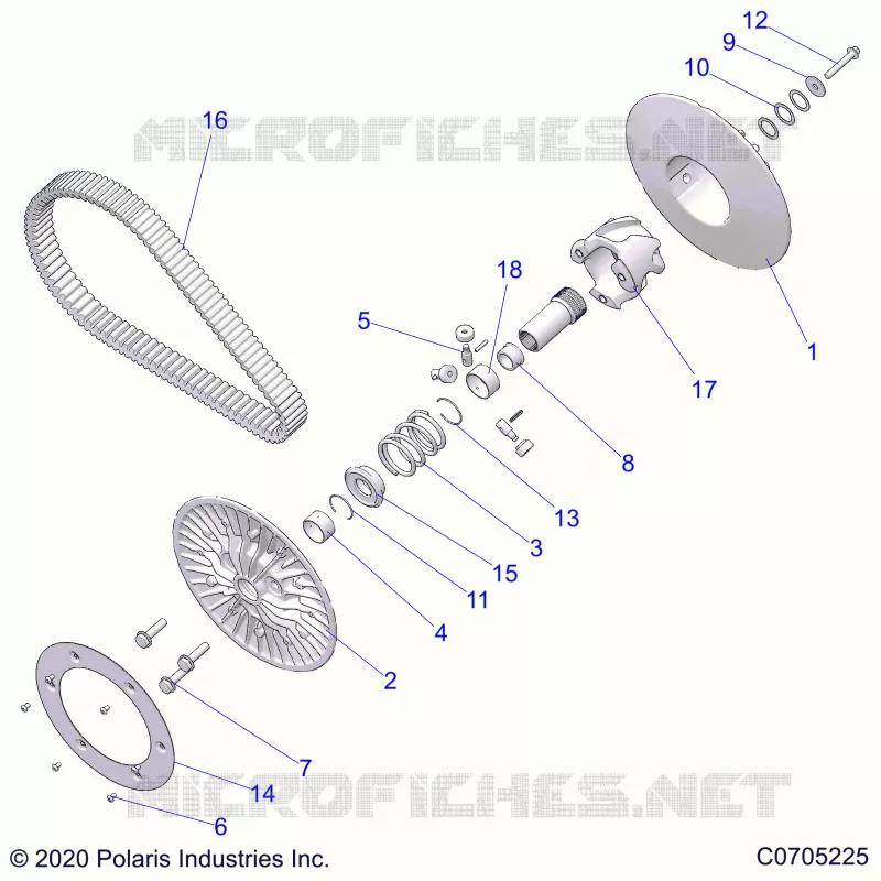 SYSTÃˆME DE TRANSMISSION, SECONDARY CLUTCH