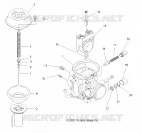 MOTEUR, CARBURATEUR, UPPER