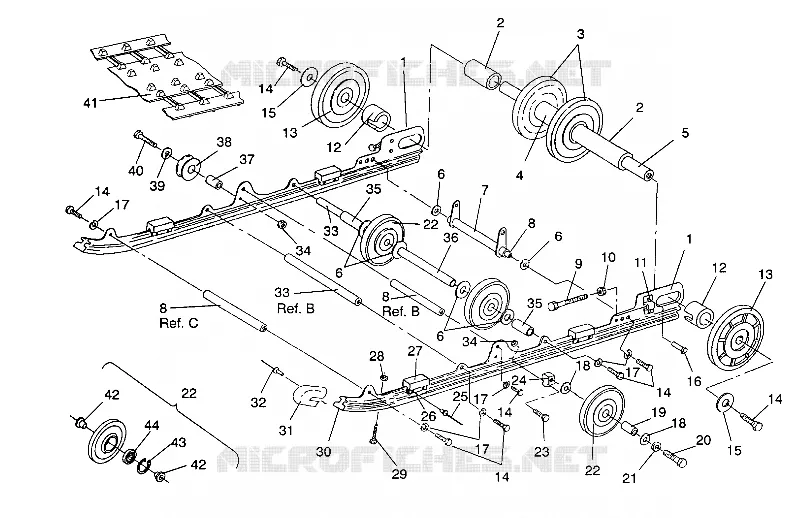 SUSPENSION 440 XCR / 0931760 (4923022302020A)