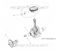 MOTEUR, VILEBREQUIN, PISTON AND BALANCE SHAFT