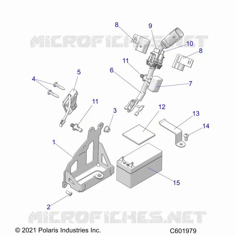 ELECTRICITE, BATTERY, MANUAL START POWER UP COMPONENTS