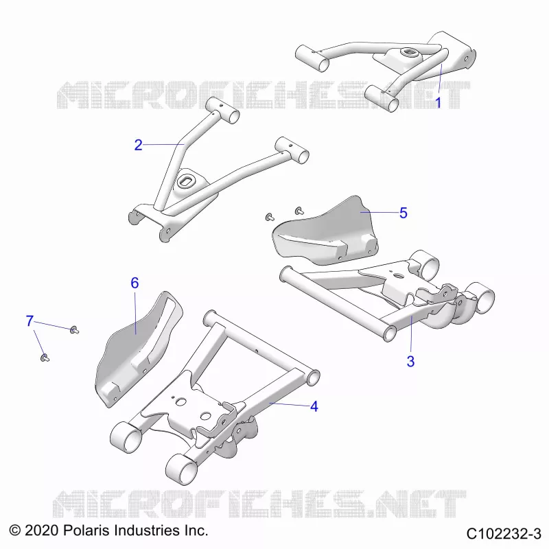 SUSPENSION ARRIERE CONTROL ARMS