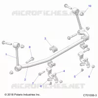 SUSPENSION, FRONT BARRE STABILISATRICE- Z23N4V99AL/BL/AR/BR (C701006-3)