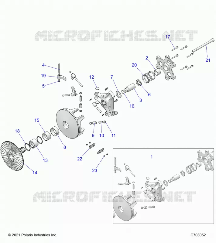SYSTÃˆME DE TRANSMISSION, PRIMARY CLUTCH