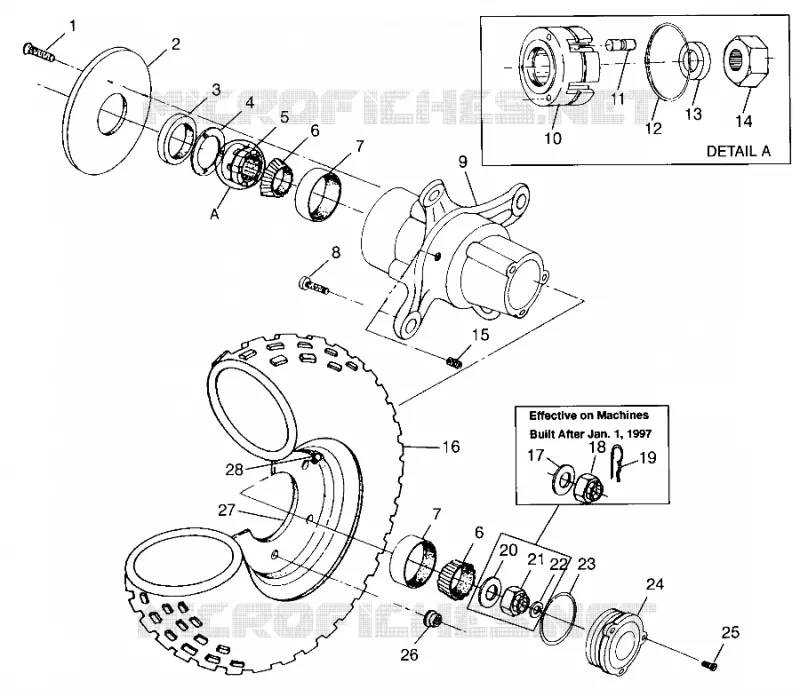 ROUE AVANT  Scrambler 500 W97BC50A (4943074307B006)