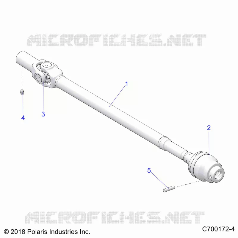 SYSTÃˆME DE TRANSMISSION, FRONT PROP SHAFT