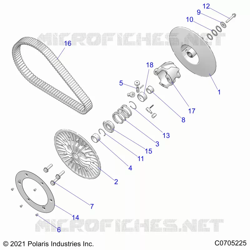 SYSTÃˆME DE TRANSMISSION, SECONDARY CLUTCH