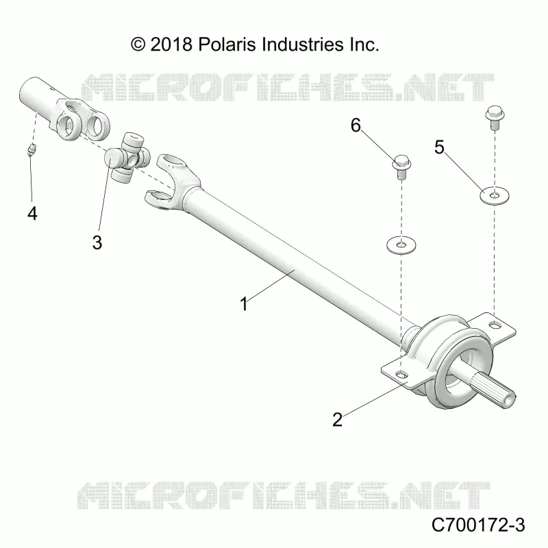 SYSTEME DE TRANSMISSION, MID PROP SHAFT