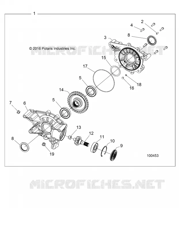 SYSTÃˆME DE TRANSMISSION, REAR GEARCASE INTERNALS