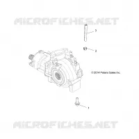 SYSTÈME DE TRANSMISSION, GEARCASE MOUNTING, FRONT