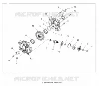 SYSTÈME DE TRANSMISSION, REAR GEARCASE INTERNALS