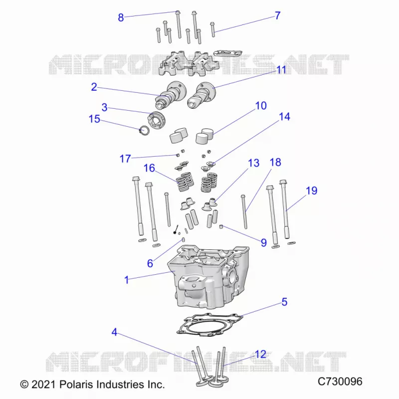 ENGINE, CULASSE, CAMS AND VALVES