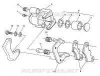 ETRIER DE FREIN INTERMEDIAIRE ASSEMBLY          6x6 350L C938739 (4924362436025A)