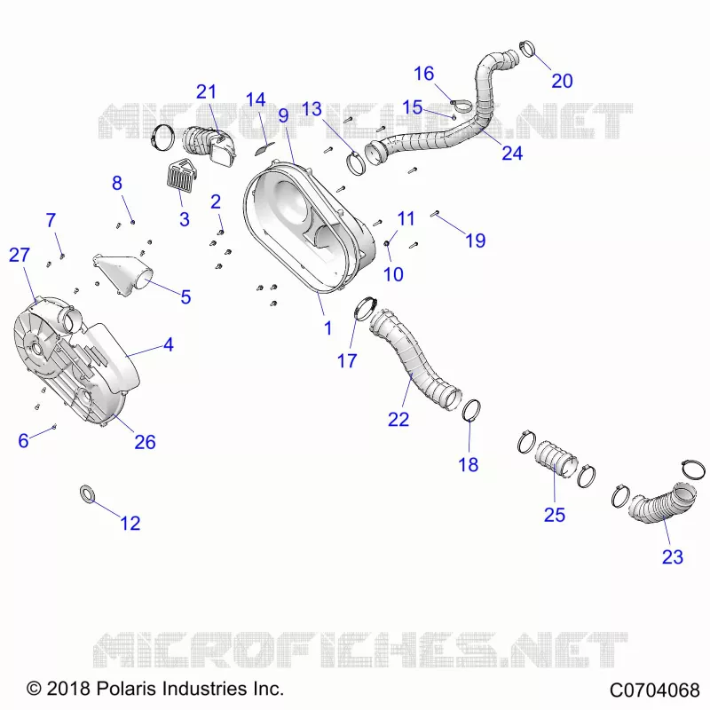 SYSTÃˆME DE TRANSMISSION, CLUTCH COVER AND DUCTING