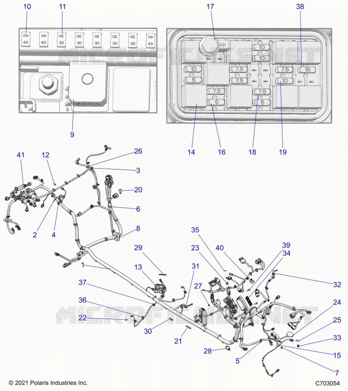 ELECTRICITE, WIRE HARNESS, CHASSIS 