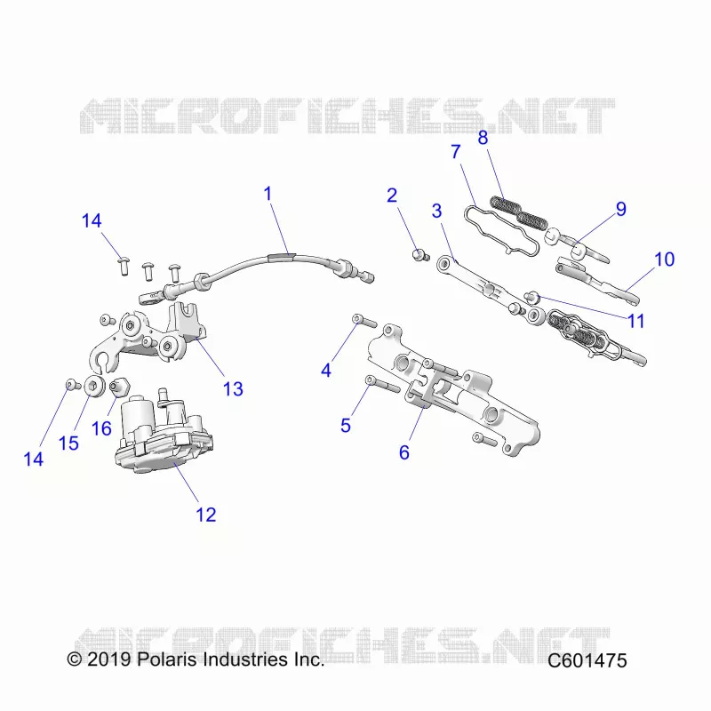 ENGINE, VALVE D'ECHAPPEMENT ASM. AND ACTUATOR -S23TDL8RS/8RE (C601475)