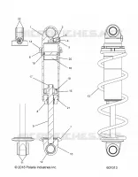 SUSPENSION, AMORTISSEUR AVANT TRACK (CLEAR COIL OVER)