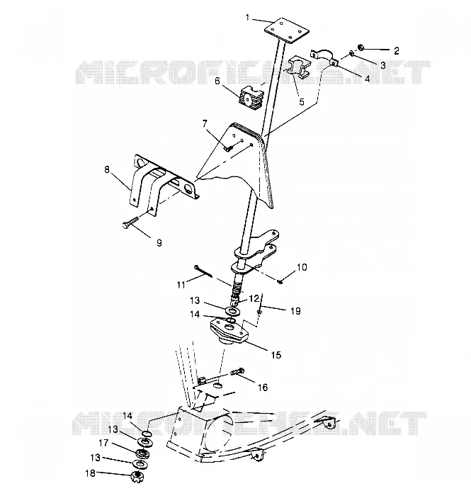 COLONNE DE DIRECTION Sportsman 4x4 W948040 (4926842684B008)