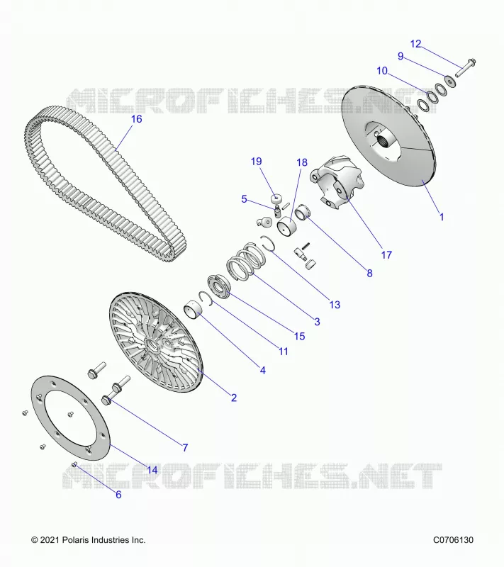 SYSTÃˆME DE TRANSMISSION, SECONDARY CLUTCH