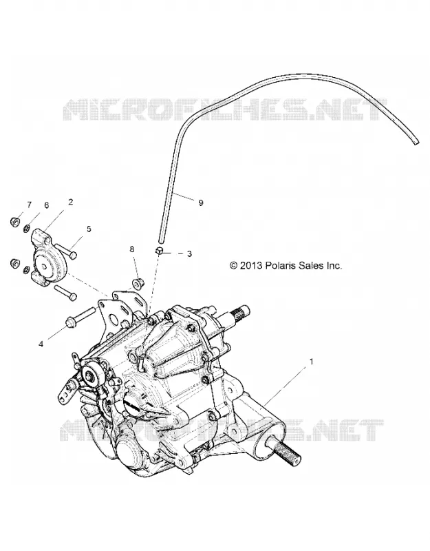 SYSTÈME DE TRANSMISSION, MAIN GEARCASE MOUNTING