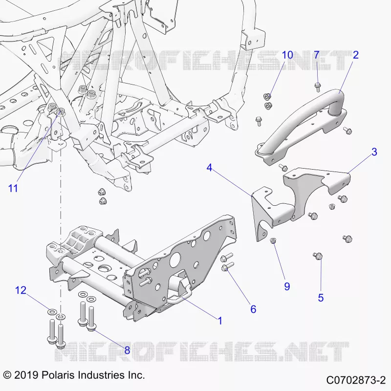 CHASSIS, MOUNTING, FRONT GEARCASE