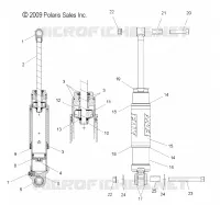 SUSPENSION, AMORTISSEUR ARRIERE TRACK (INDY SP)(7043177)