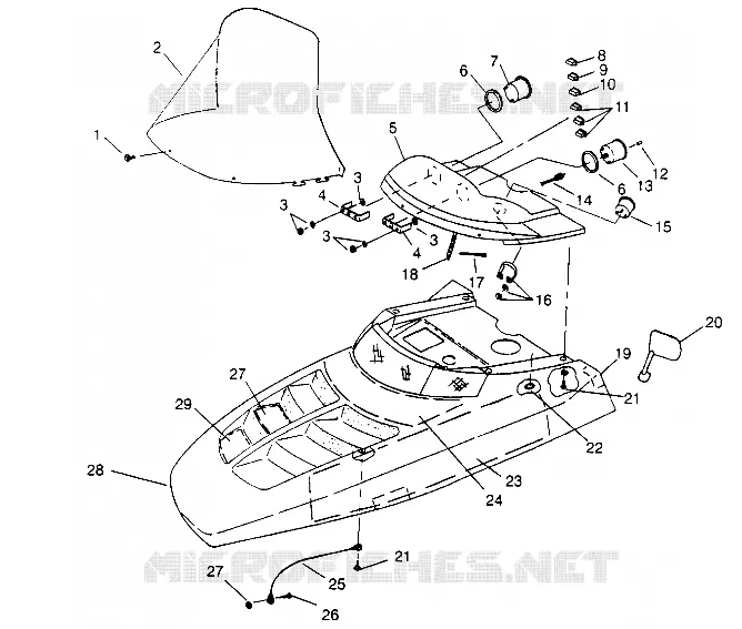 CAPOT XLT TOURING 0952857 and  EUROPEAN XLT TOURING E952857 (4929172917A013)