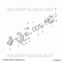 BRAKES, BRAKE ETRIER DE FREIN AVANT (TO 8/16/2021)